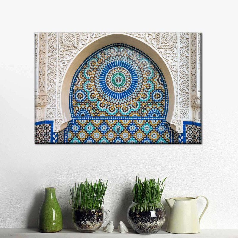Moroccan Tile Canvas Print, 32" H x 48" W x 1.25" D