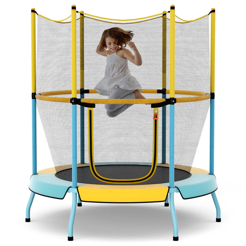 Trampoline Costway, Bleu/jaune