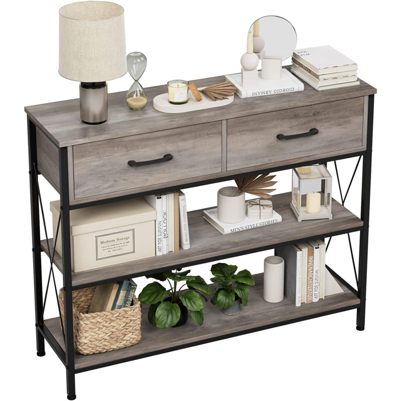 Rayonnage Saruhan, Gris, Noir