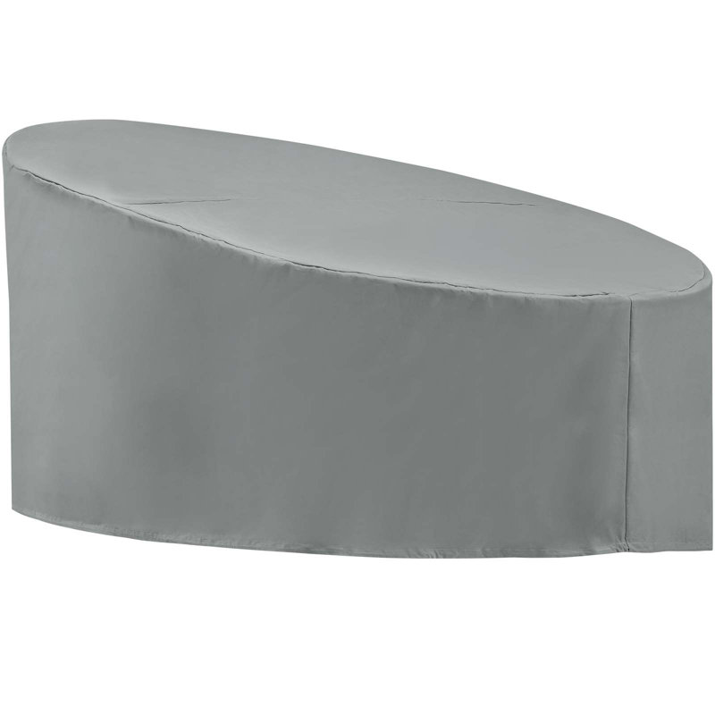 Gray Polyester Outdoor Patio Daybed Cover
