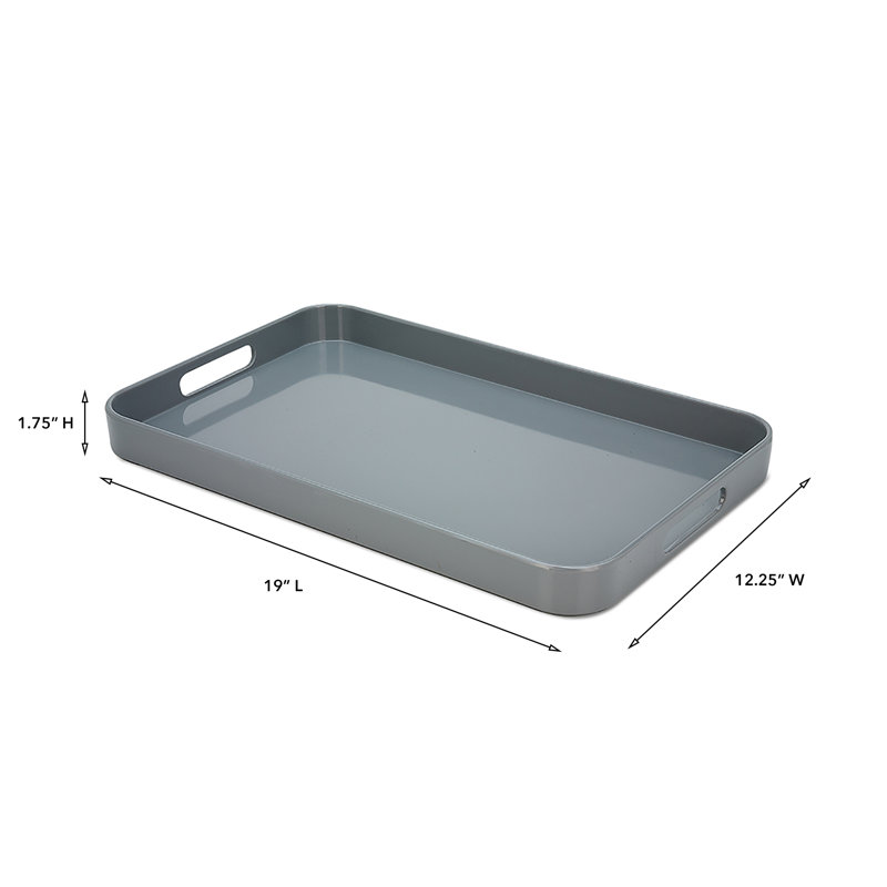 Iselore Melamine Tray, Smoke