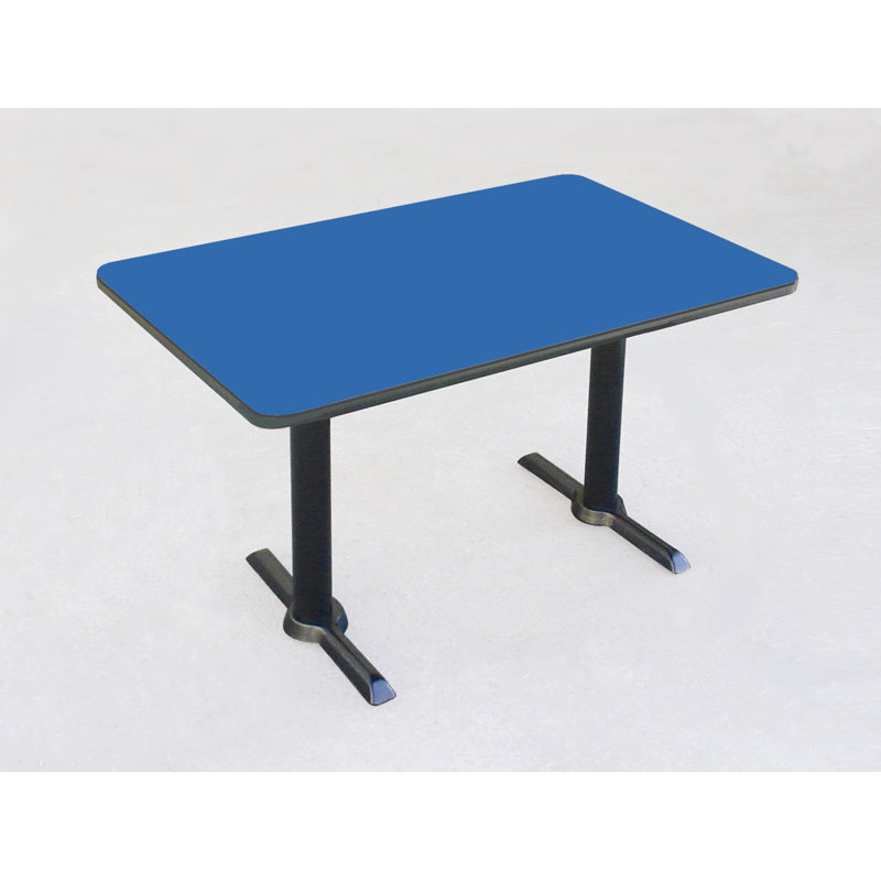Table de salle de pause, l 60 po x P 30 po, Bleu