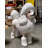 White Poodle Life Size Dog Statue