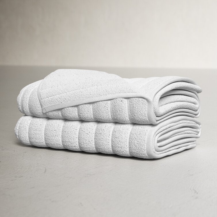 Rachel Turkish Cotton Bath Sheet Towel Set (Set of 2) Color: Beige