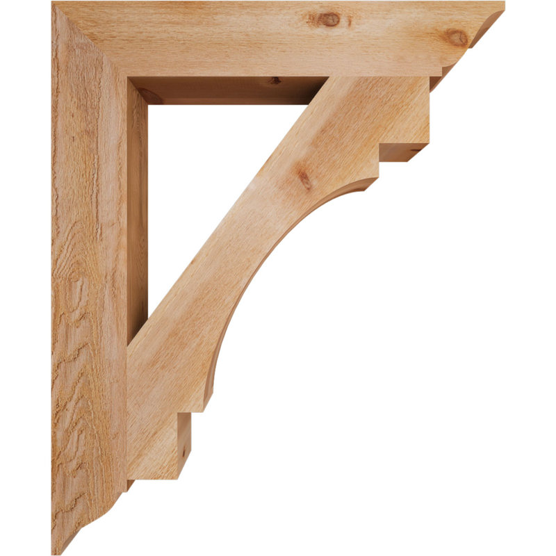 Support pour scie brute traditionnelle, l 6 po x P 36 po x H 44 po, cèdre rouge de l'Ouest, Cèdre rouge