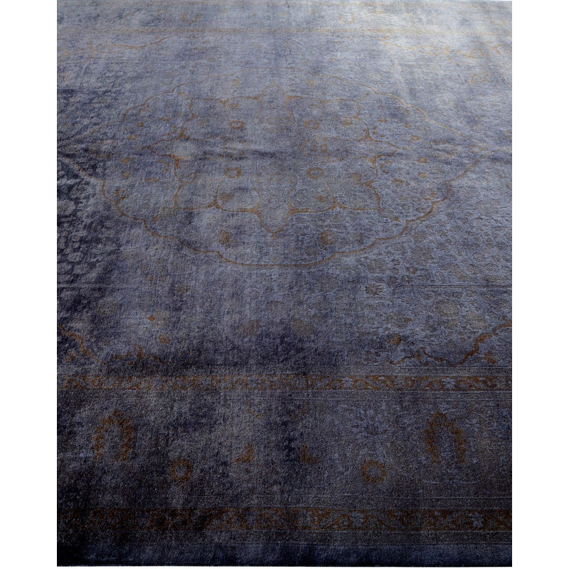 Tapis mauve noué à la main Weirsky - Weirsky - unique en son genre