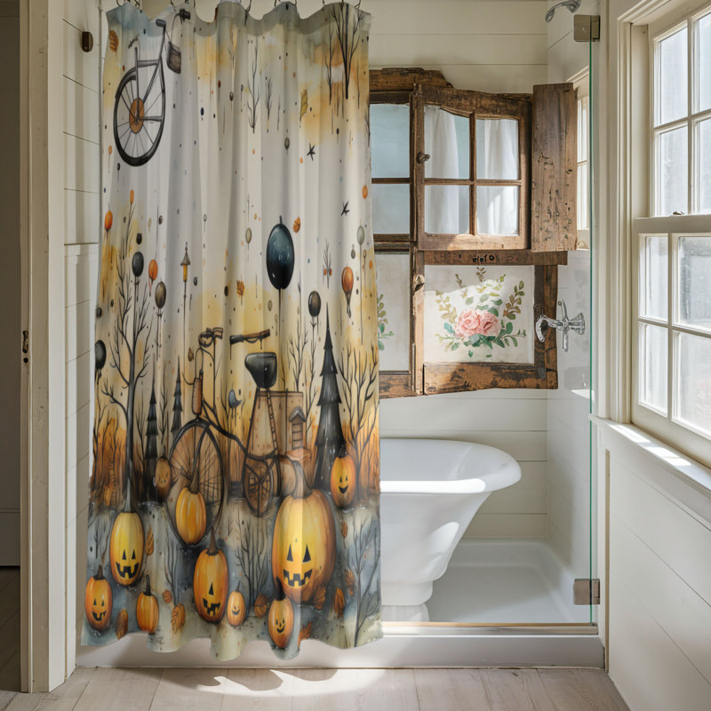 Rideau de douche Haunted Season - Premium, H 74 po x l 71 po