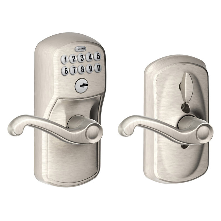 Flair Keypad Lever with Plymouth Trim