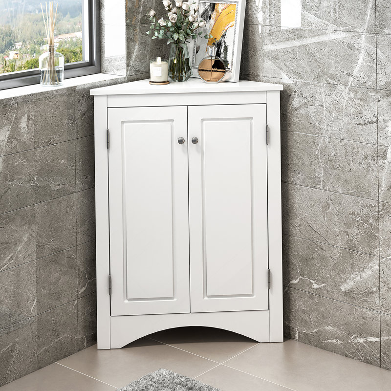 Armoire de rangement triangulaire, armoire de cuisine séparée, Blanc