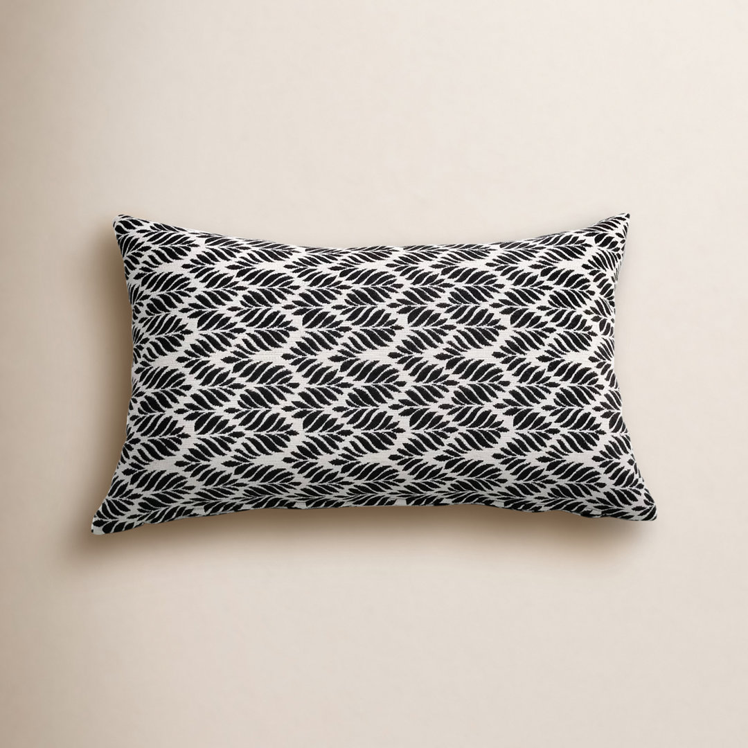Liza Pillow Cover & Insert Rectangle in Black/White (Set of 2) Birch Lane™