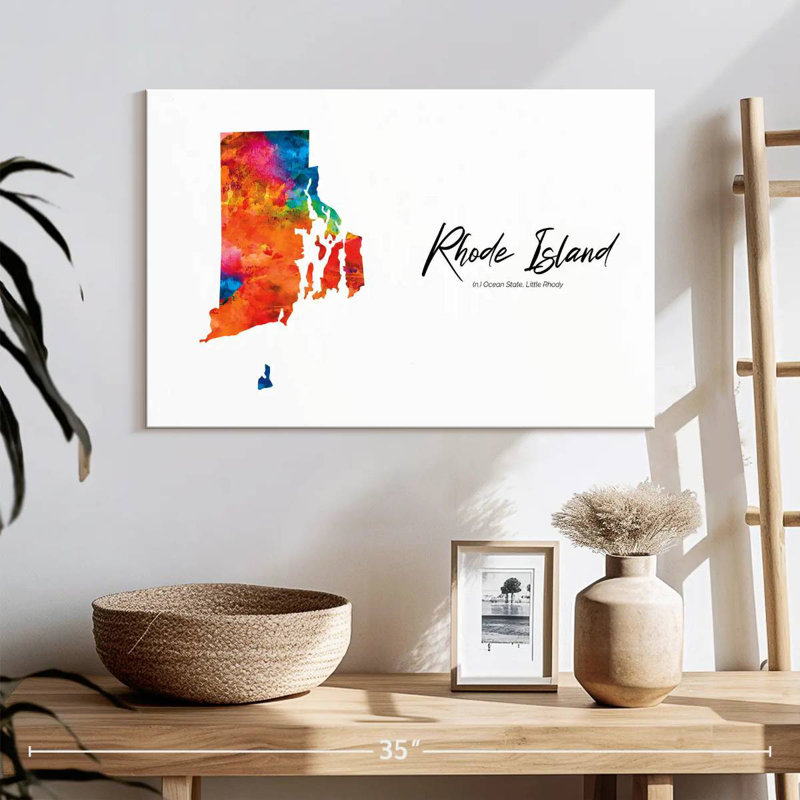 Ocean State Rhode Island Map