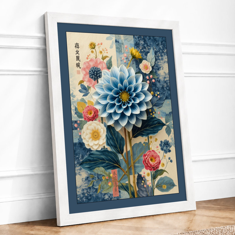 Dahlia Dreams Botanical - Print, A3 - 42.0 x 29.7 cm, White