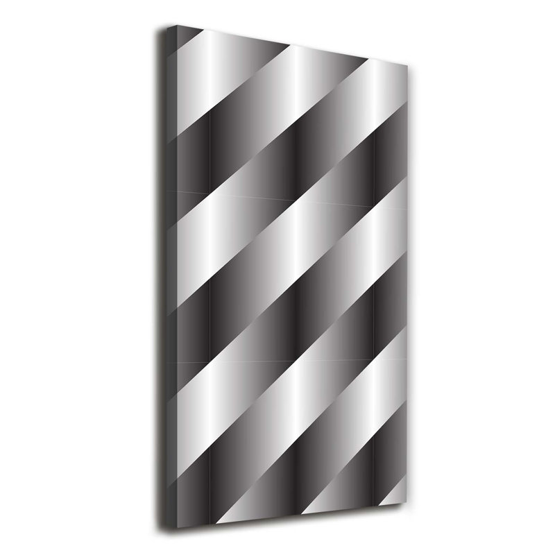Astika Abstraction Stripes - Wrapped Canvas Print