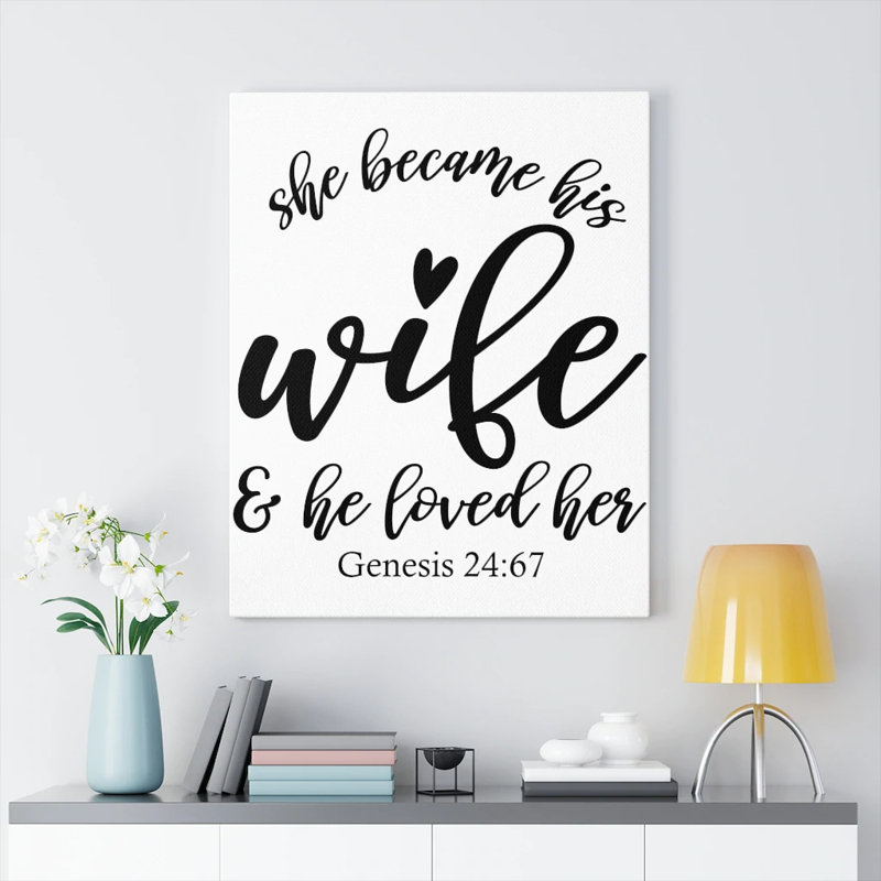 Loved Her - Wrapped Canvas Print, 41cm H x 30cm W
