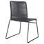Chaise d'appoint empilable en corde tissée Jerome (ensemble de 2)