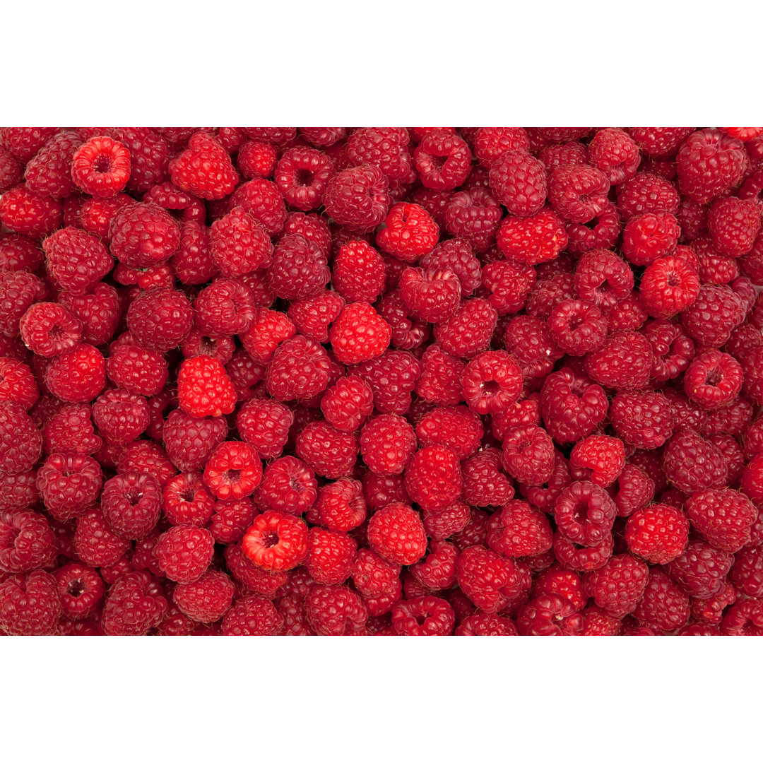 Reichlich frische Himbeeren