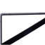 12-Pack 14 Inch Heavy Duty Shelf Brackets, Large Wall Bracket For Garage Storage Shelves, Black Powder-Coated Steel