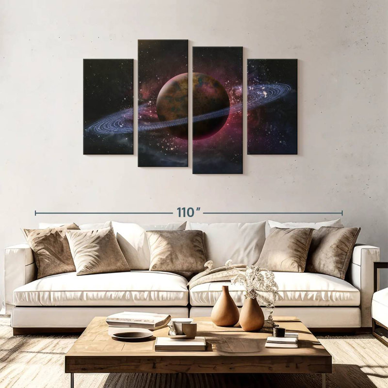 Oberle Saturn Planet, 48" H x 75" W
