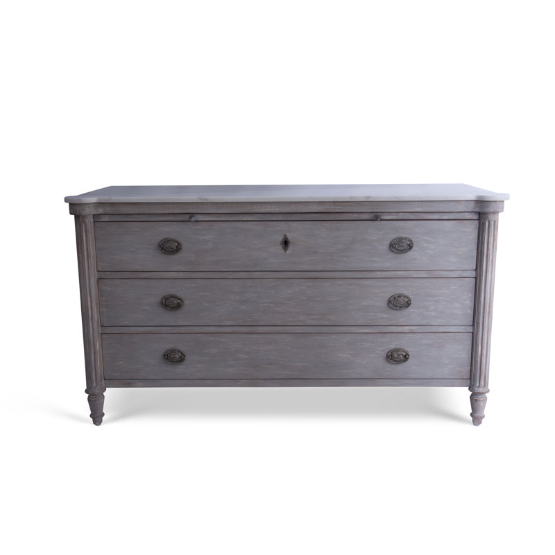 Augusta 3 - Drawer Solid Wood Dresser