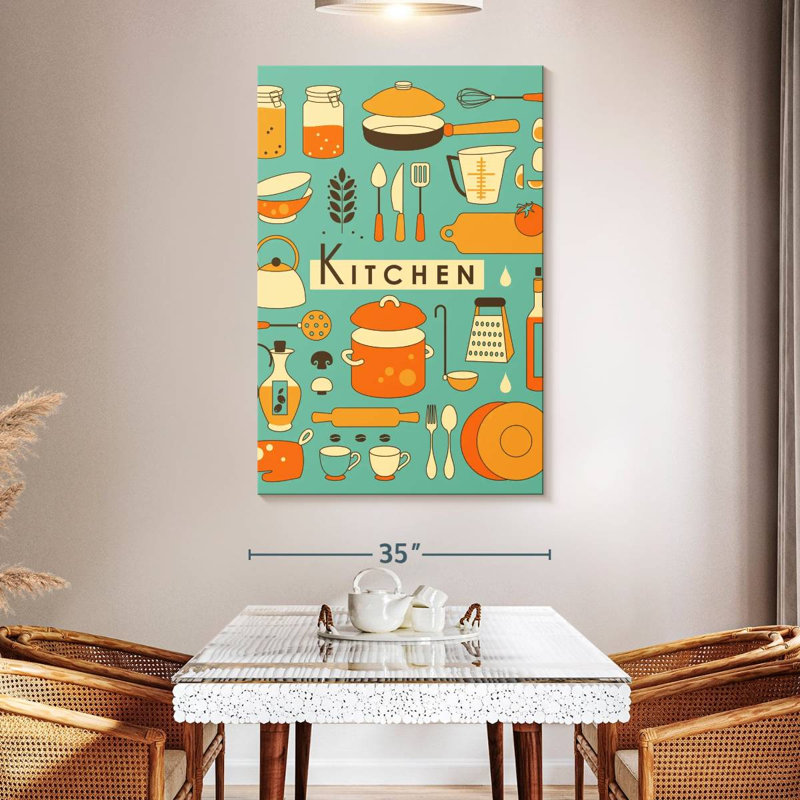 Kema Kitchen Basics Wall Sign, 51" H x 34" W