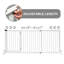 Barrière pour animaux autoportante verrouillable