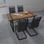 Ensemble de chaises de salle à manger en bois aggloméré 59 po-849595126-849595121