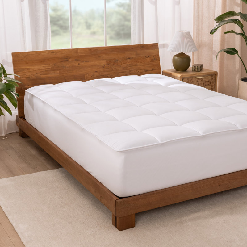 Protège-matelas en duvet synthétique réversible Premium, Double