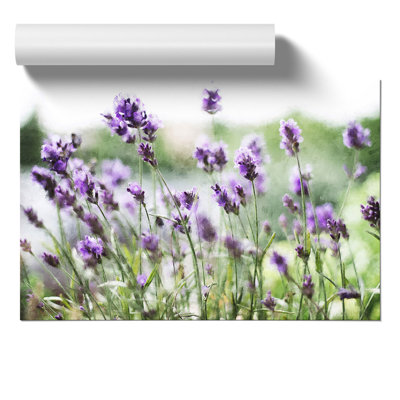 Lavender Painting - Frameless Print