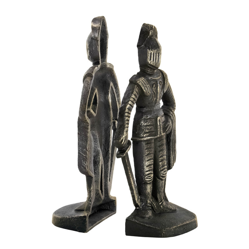 Medieval Knight Cast Iron Bookends
