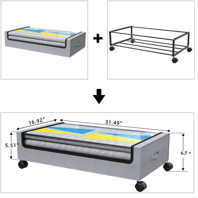 Rebrilliant Underbed Storage, Gray