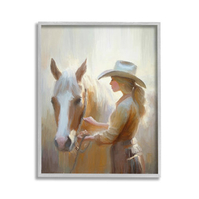 SunlitCowgirl&HorseGicleeArtbyRamonaMurdock