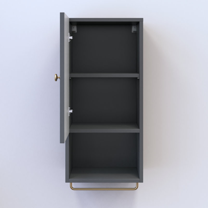 Borneo 13.6" 03 Grey Bookcase, Grey