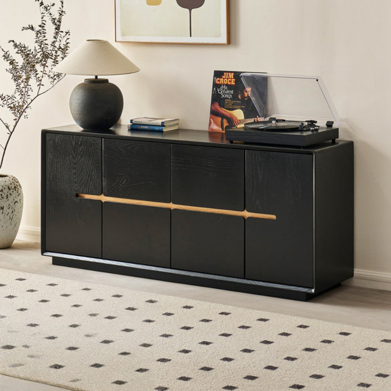 Meuble télé noir minimaliste