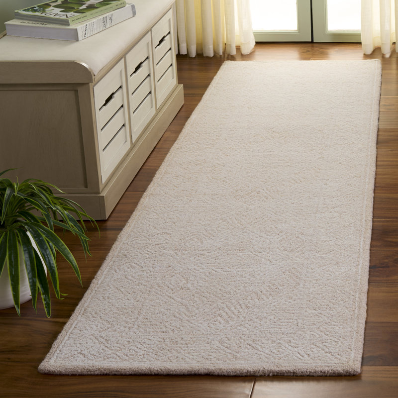 Abstract 777 Hand Tufted Wool Pile Geometric Rug, Runner 2'3" x 8'
