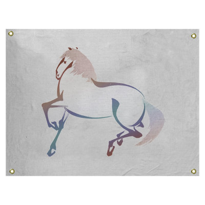Tapisserie de cheval en aquarelle japonaise Steadman
