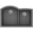 Quartz Classic 33" x 22" x 10" Double Basin Undermount Kitchen Sink-17883046