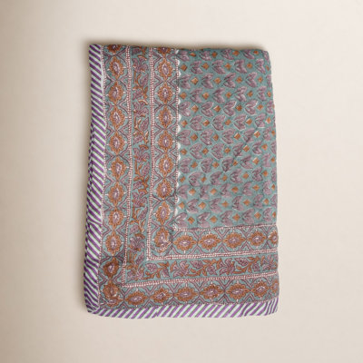 Fabdivine Cotton Quilted Throw Blanket