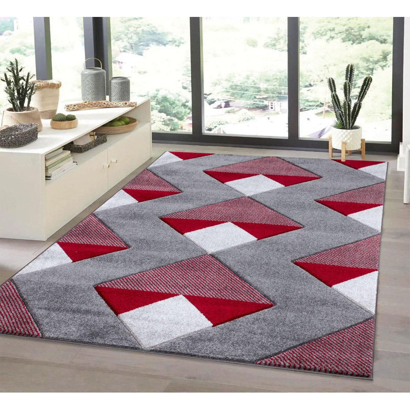 Geometric Indoor / Outdoor Area Rug, Rectangle 80 x 150cm
