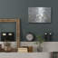 Art mural en métal luxueux «Cotton Field Blue Grey» par Julia Purinton, 16 po x 12 po