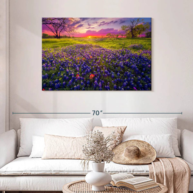 Champ de lavande Alvord Pastel Horizon, H 30 po x l 45 po
