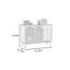 Vitrine de rangement simple en rotin-121708622