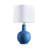 18.5’’ Blue Ceramic Table Lamp with White Fabric Shade