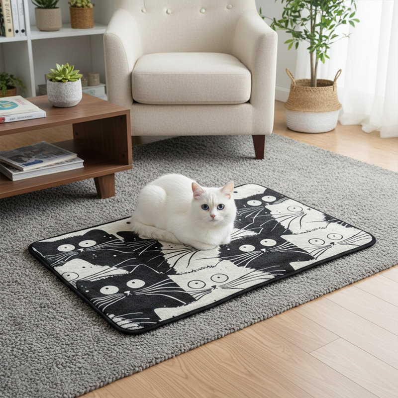 Tapis pour salle de bain antidérapant en nylon Aneko
