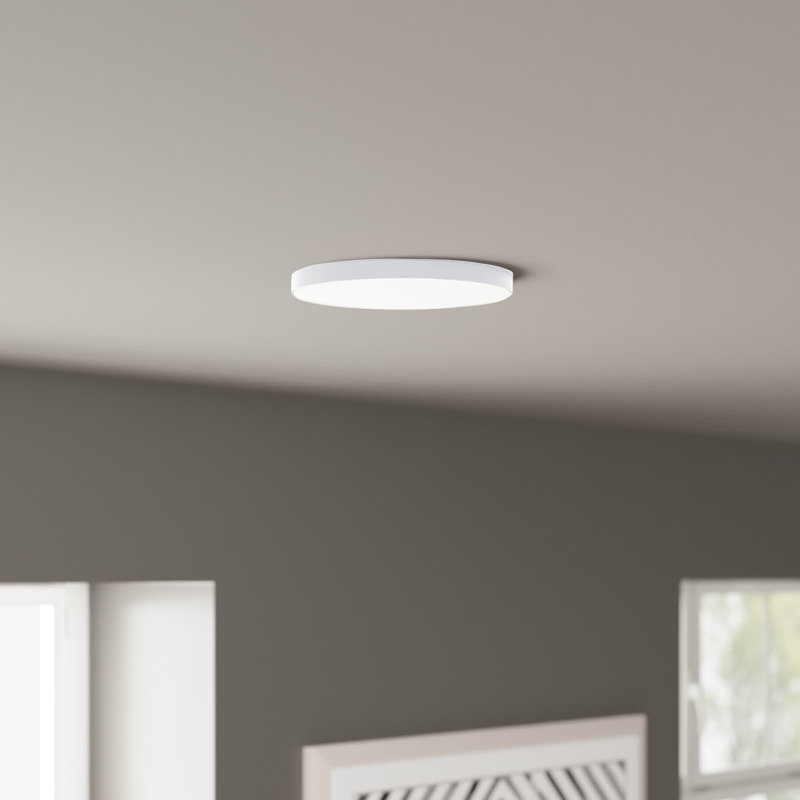 Randall Acrylic LED Flush Mount, 0.75" H 9" W x 9"D, White