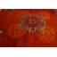 Warm Rustic Red Antique Chinese Art Deco Area Rug