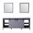 Marsyas 80 in W x 22 in D Double Bath Vanity and 30 in Mirrors-113388994-113388993