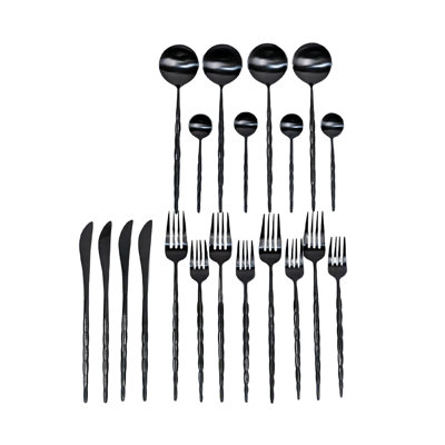 Ensemble de couverts en acier inoxydable Mercer41 Beatriz - Service pour 4