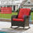 Outdoor Pe Wicker Rocking Chair - All-Weather Patio Furniture With Alloy Steel Frame & Thick Removable Cushion-325620335