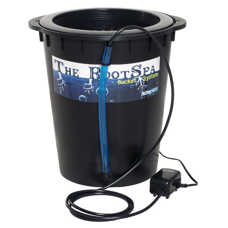 Active Aqua Black 5-Gallon Hydroponic Root Spa Bucket System