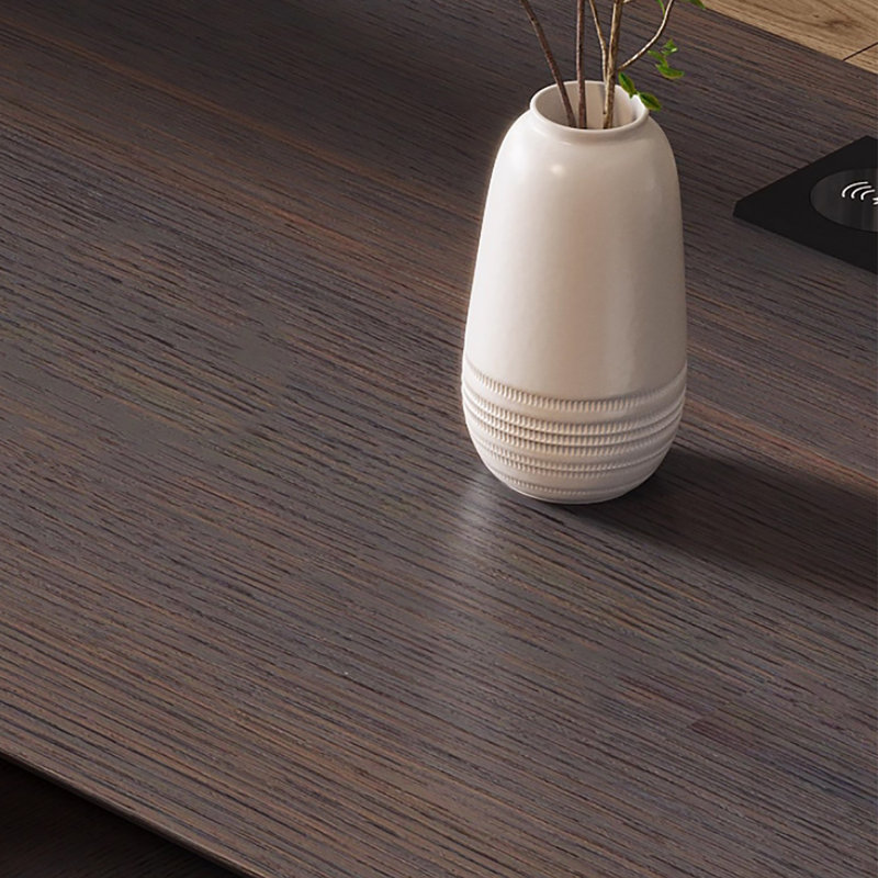 Bureau moderne en bois massif italien: design épuré, H 29,5 po x l 86,6 po x P 31,5 po
